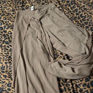 Love Nation Taupe Wide Leg Pants
